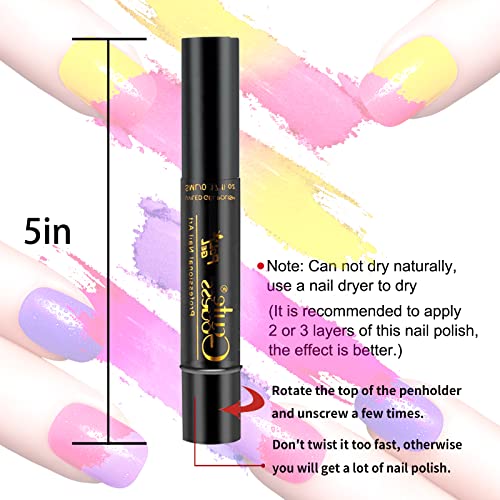 3-in-1 Gel Nail Polish Pen Kit with Portable UV Lamp for Effortless Nail Art Design - Image 2