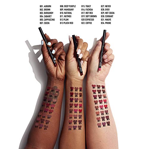 NYX PROFESSIONAL MAKEUP Slim Lip Pencil, Long-Lasting Creamy Lip Liner - Espresso - Image 7