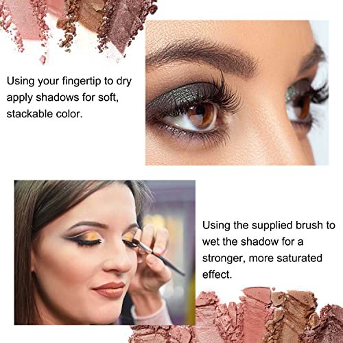 Sweet Mint 10 Colors Eyeshadow Palette, 2Pcs Smooth Matte Eyeshadow Makeup Palette, High Pigmented, Blendable Long Lasting Neutral Eye Palette with Professional Eyeshadow Brush (04and05) - Image 4