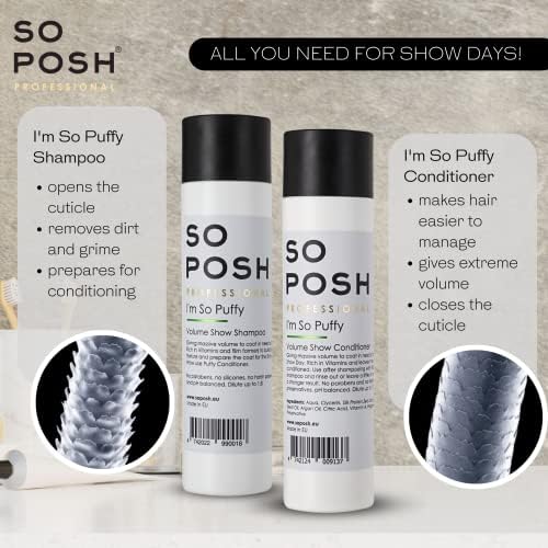 So Posh I’m So Puffy Dog Shampoo - with Keratin & Vitamins, Perfect for Poodles & Bichons, Extreme Volume for Show Days, Sulfate & Paraben Free, 1:8 Concentrate. 33.8 Oz - Image 3