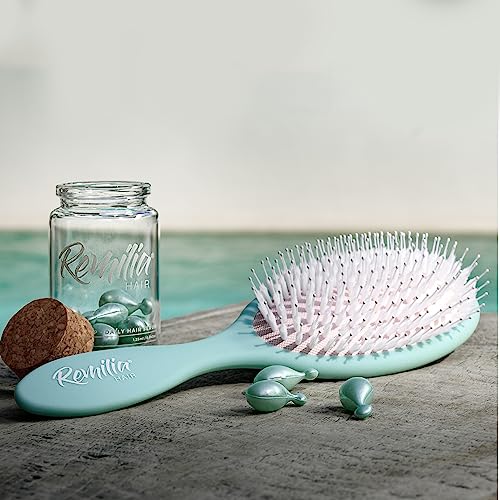 Vegan Detangling Hair Brush for All Hair Types, Travel-Friendly with Soft Vegan Bristles - Image 6