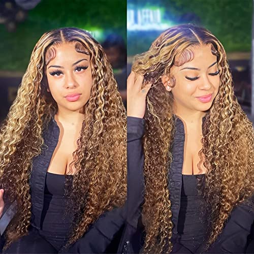 Honey Blonde 20 Inch Loose Deep Wave 13x6 Lace Front Human Hair Wig - Image 7