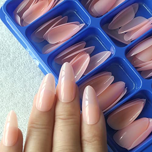 LuckForever 480 Piece Medium Almond Full Cover Press on Nails Set 12 Sizes 4 Colors - Image 2