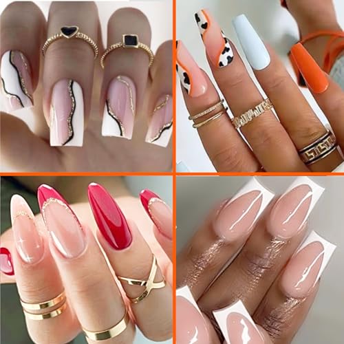 REAL ACRYLIC Glam Nails – Full Kit • NO BPA! • No Harmful Gel! Long-Lasting, Strong, & Safer than Most Artificial Nails (Do Vuh-Doo) - Image 4