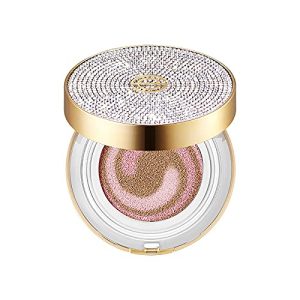 Korean Twinkle Diamond CC Air-cushion Cream With Refill Pack, 21# Ivory Color Oil Control Full Coverage Foundation Cream, Creating Flawless Skin