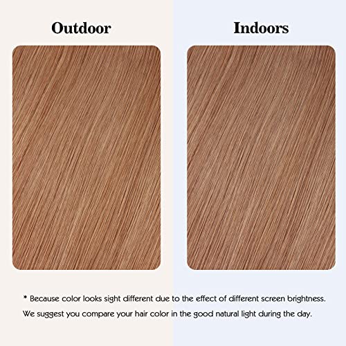 Sassina 14 Inch Transparent Wire Hair Extensions Human Hair with Invisible Miracle Wire Auburn Color #30 90 Gram, 100 Remy Human Hair - Image 5