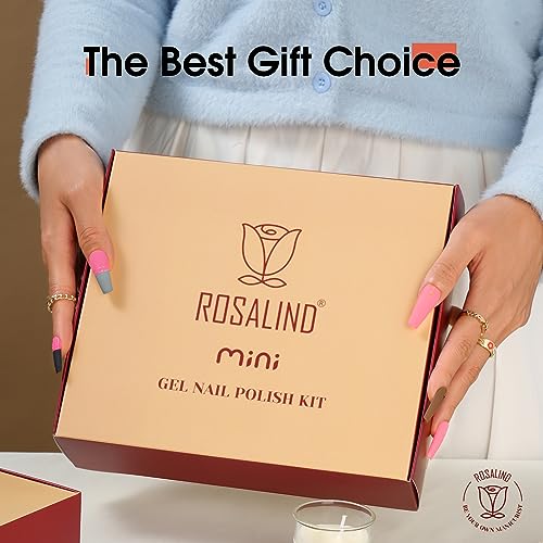 ROSALIND 48PCS Gel Nail Polish Set, 45 Colors Fall Gel Polish Brown Orange Reflective Glitter Gel Polish Starter Set with Matte & Glossy Gel Top Base Coat Manicure Gift for Women - Image 8