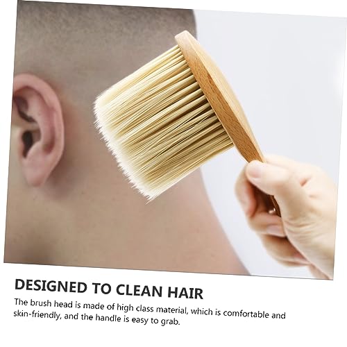 Solid Wood Hair Brush Duster and Facial Cleaning Brush for Hair Cutting and Neck Cleaning - Image 7