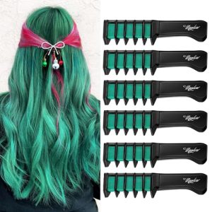 Maydear Washable Green Hair Chalk Comb for Kids Teens Ages 5-12 Temporary Color