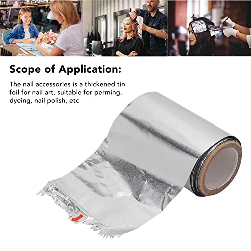2pcs Nail Foil Wraps, Wraps Sawtooth Thickened Design Easy Opening Gel Nail Remover Kit for Manicure and Hairdressing - Image 2
