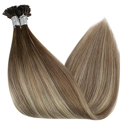 18 Inch U-Tip Balayage Human Hair Extensions 50g Full Head Natural Look - Image 8