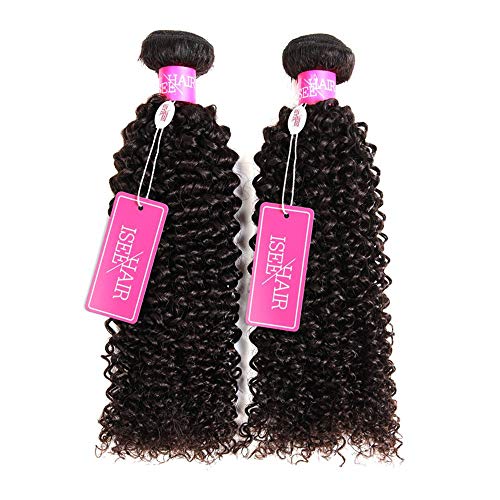 ISEE Hair 9A Grade Mongolian Kinky Curly Human Hair Weave Bundles 12-16 Inch Set - Image 2