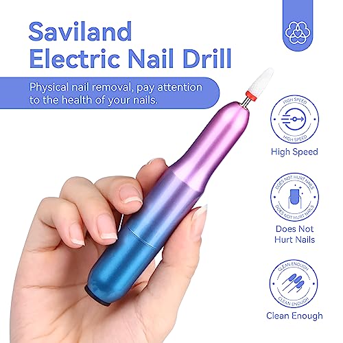 Saviland Portable Electric Nail Drill and Liquid Latex for Nails - Image 8