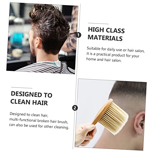 Solid Wood Hair Brush Duster and Facial Cleaning Brush for Hair Cutting and Neck Cleaning - Image 8