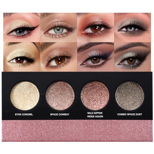 Vegan 4-Color Eyeshadow Palette, Travel Size, Cruelty-Free