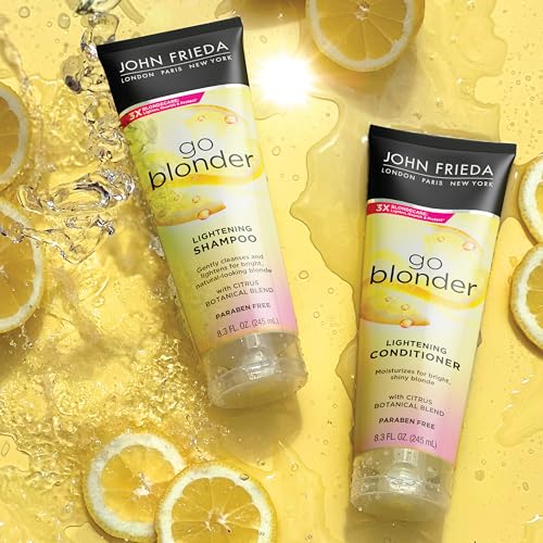 John Frieda Sheer Blonde Go Blonder Shampoo Conditioner Set 8.3 oz Blonde Hair - Image 10