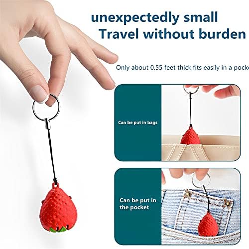 Stainless Steel Foldable Nail Clippers 2 Pack Medical Grade Creative Strawberry Shape with Metal Case and Nail File - Image 4