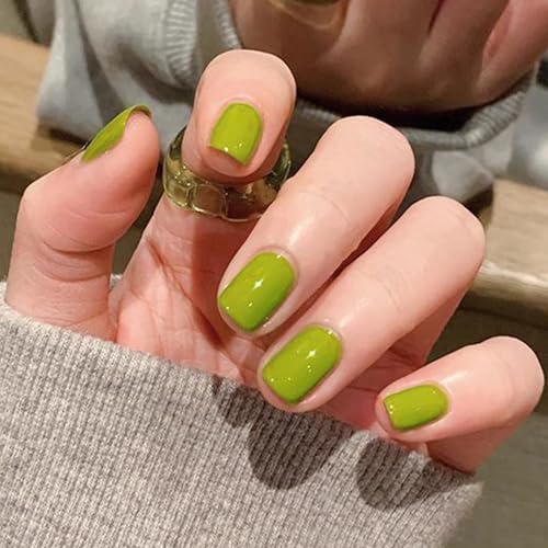 Air Dry Light Green Gel Nail Polish, Chip Resistant Bright Green Summer Gel Polish, Lime Green Nail Polish for Women, Pastel Green Nail Gel Color for Nail Art Manicure & at Home DIY, 10ML - Image 5