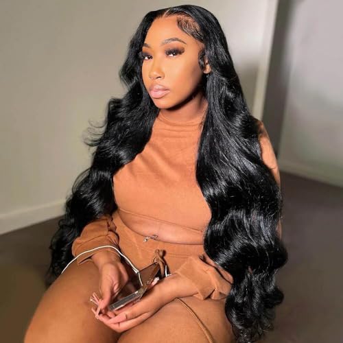 Body Wave Lace Front Wigs Human Hair 13x4 Lace Frontal Wigs Human Hair HD Lace Wig 180% Density Brazilian Lace Front Wigs Full Lace Human Hair Wigs 24 Inch - Image 9