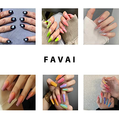 Airbrush Gel Nail Polish 12 Colors Spring Summer Collection for Nail Art Design Stickers French Manicures Nail Stencils Paint 10ml/0.33 Fl oz Long Lasting Without Dilution Soak Off Nails Gel Set - Image 6