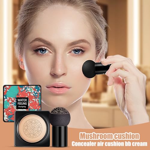Air Cushion CC Cream Mushroom Head Foundation 30ml, Natural Matte Finish, Long Lasting Moisturizing BB Cream - Image 7
