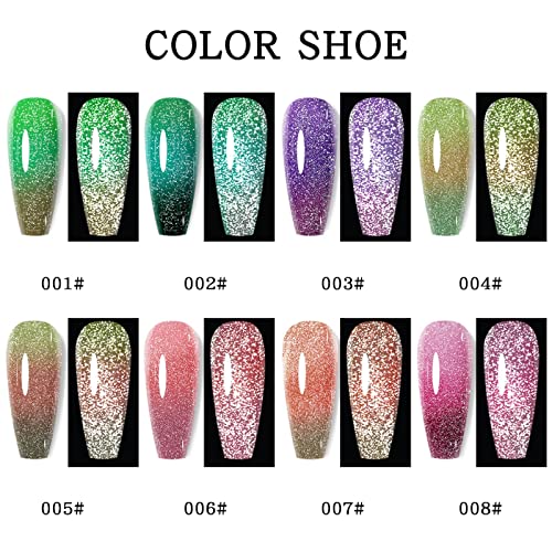 All Seasons Nail Polish Quick Dry Chip-Resistant and Long-lasting Nail Polish Set Neutral Nude Glitter Trendy Solid Nail Kit Nail Art Manicure Home Salon Gift for Women Warehouse Sale - Image 6