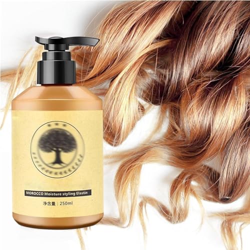 Long-Lasting Styling Moroccan Volume Moisturizing Elasticity, Curl Defining Cream, Curling Cream, Curl Care Elastic Cream for Curly Hair (1PCS) - Image 2
