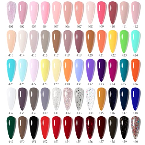 VENALISA VIP4 Gel Nail Polish Set, 60 Colors 7.5ML Each, Glitter Nail Art Kit for Women and Girls - Image 2