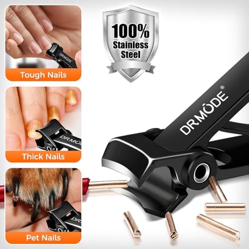 Toenail Clippers for Thick Nails for Seniors, Angled Head Large Toe Nail Clippers with Catcher,Heavy Duty Fingernail Clippers with Wide Opening Nail Cutter Men & Women, Black - Image 4