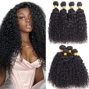 12A Curly Bundles Human Hair 18" 20" 22" 24" 400g Brazilian Curly Human Hair 4 Bundles 100% Unprocessed Virgin Remy Kinky Curly Human Hair Weave Bundles Natural Color
