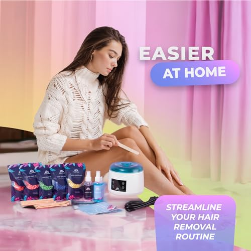 Bella Verde Waxing Kit - Home Wax Kit for Women and Men - Wax Warmer with LED display - for Brazilian Body Legs Eyebrows Face Lips Armpits - Image 4