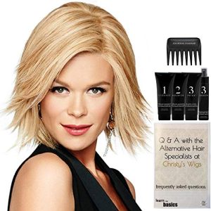 Christy's Wigs Bundle Soft Focus Human Hair Wig R14/88 with Care Products