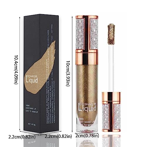 Sparkle & Shine 12 Shade Waterproof Liquid Glitter Eyeshadow Palette - Cream Formula, Long-Lasting - Image 3