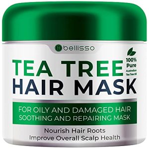 Hydrating Tea Tree Oil Hair Mask 8 oz for Dry Damaged Hair Repair