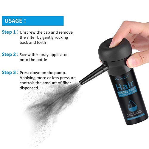 Dark Brown Natural Hair Building Fibers 0.97Oz for Thinning Hair Bald Spot Concealment - Image 5