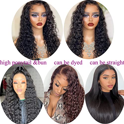 18-Inch 4x4 Closure Water Wave Human Hair Wig Natural Color Pre-Plucked - Image 5