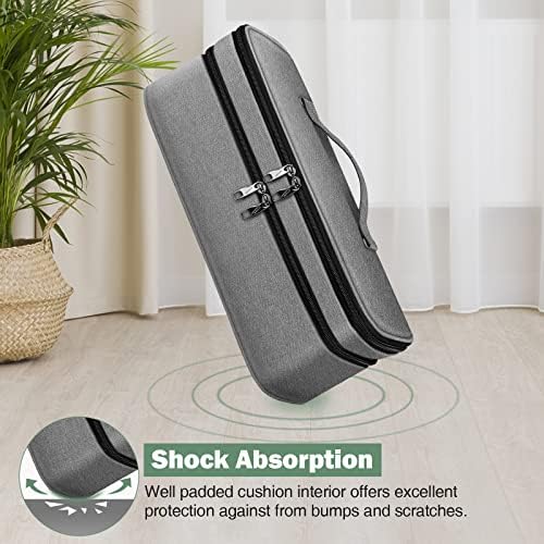 SITHON Double-Layer Travel Carrying Case for Shark FlexStyle/SmoothStyle, Water Resistant Storage Organizer Bag for Airwrap Styler, Also for Revlon One-Step Hair Dryer (Bag Only) (Gray) - Image 4