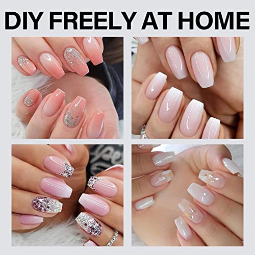 AILLSA Short Coffin Nail Tips, 5-Sized XS Full Cover Soft Gel Nail Tips No More Waste, Full Matte Pre-filed Acrylic Clear False Gelly Nails Tips for DIY Press On Nail Extensions 100Pcs with Gift Box - Image 8