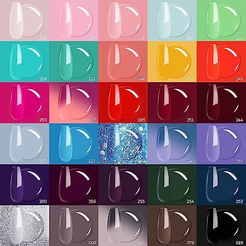 Modelones 42-Piece Dip Powder Nail Kit with 30 Vibrant Colors and Essential Liquids - Image 4