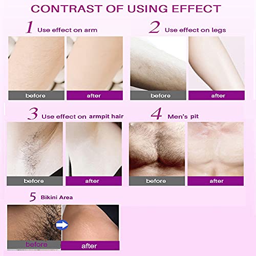 Hair Removal Cream -Fast 5 Mins Depilatory Cream - Upgrade Natural Painless Hair Remover for Women and Men Travel Size (2pack 60ml) - Image 3