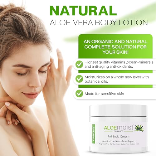 Aloe Vera 8 oz Anti-Aging Body Lotion for Deep Hydration and Skin Repair - Image 7