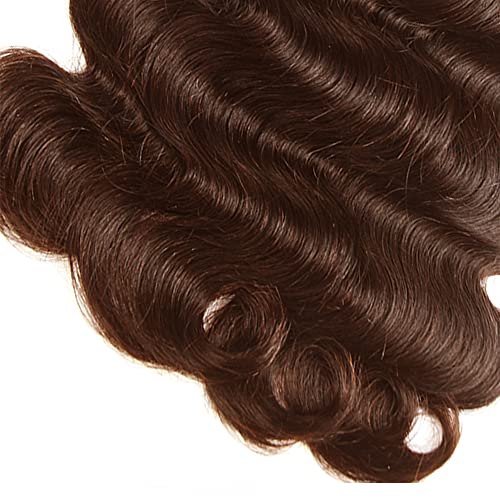 26 28 30 inch Brown Bundles Human Hair #4 Body Wave Bundles Chocolate Brown Human Hair 3 Bundles Unprocessed Brazilian Remy Brown Body Wave Bundle for Women - Image 6