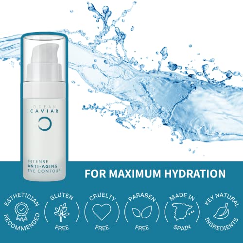 Noche Y Dia Caviar Eye Cream - Anti Aging Moisturizer Lotion with Hyaluronic Acid - Reduce Appearance of Wrinkles, Bags, Puffiness, and Circles - Natural Collagen Boost - 30mL (1.02 fl oz) - Image 3