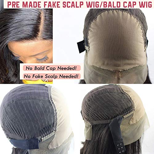 12 Inch 150% Density Bob Wig Brazilian Virgin Hair Glueless Fake Scalp Lace Front for Black Women - Image 6