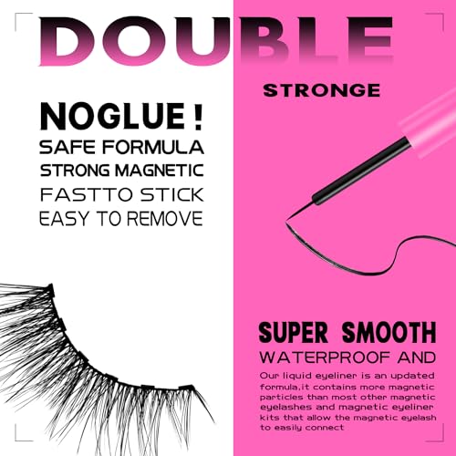 2 Black MIX 2 Brown Eyeliner Waterproof Magnetic Liquid Eyeliner,Upgraded All-Day Hold, Works Perfectly for Magnetic Eyelashes,Eye Liner -5ml*4 Count - Image 4