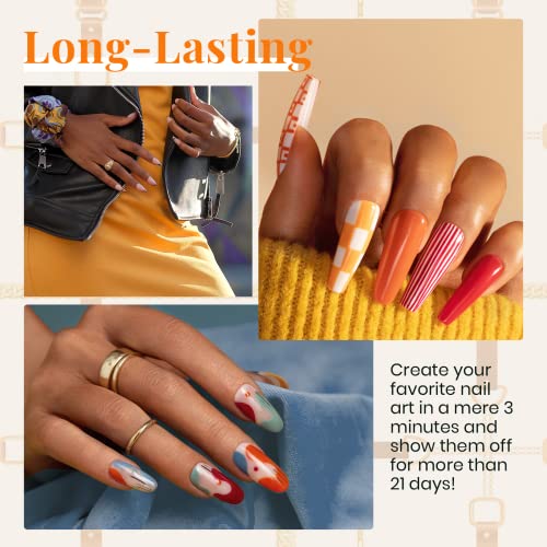 Beetles 20 Pcs Gel Nail Polish Kit-Fall Winter Red Gel Polish Set Gray Green Soak Off Uv Nail Lamp with Beetles Nail Blooming Gel 15ml Clear Uv Led Soak off Nail Gel Diy Nail Art Design Manicure - Image 4