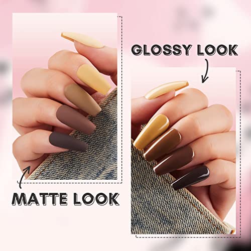 Makartt Gel Nail Polish Remover Clips Kit, Matte Top Coat and Base Coat, 20 Pcs Resuable Finger and Toenail Acrylic Nail Polish Remover Wraps, Clear Gel Nail Polish High Gloss Top Gel 3 in 1 Gel Coat - Image 7