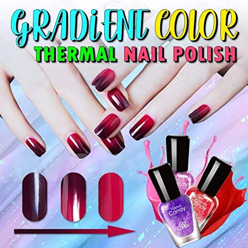 vmree Color Changing Nail Polish, Soak Off UV LED Temperature Color Changing Gel Nail Polish, LED Manicure Color Changing Gel Polish, 33 Colors 0.24 OZ (2E) - Image 4