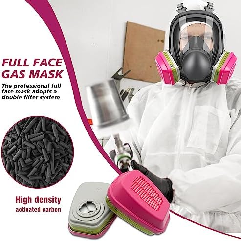 Reusable Respirators Half Facepiece Cover, Respirator Mask with Filter, Reusable Gas Mask for Dust, Woodworking - Image 2