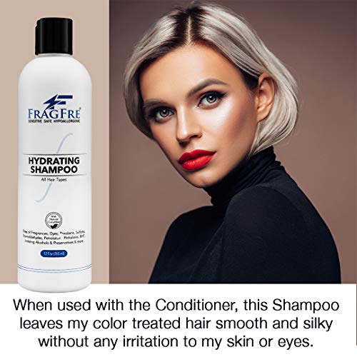 Shampoo and Conditioner 12 oz/ea (2-Pack Gift Set) - Sulfate Free Shampoo and Conditioner - Gluten Free Vegan Shampoo Conditioner - Color Safe Hypoallergenic Parabens Free - Fragrance Free - Image 4